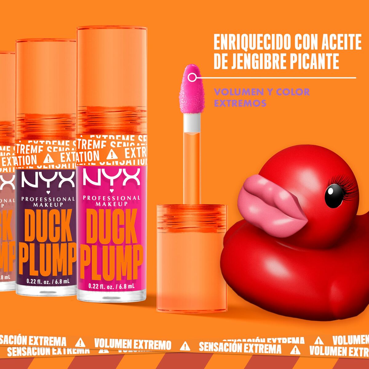 Lip gloss NYX Duck Plump Strike a rose 6,8 ml